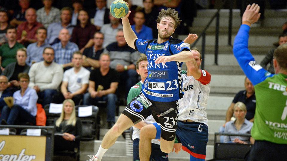 Henrik Tilsted var en af banens store spillere for Mors-Thy.Arkivfoto: Torben Hansen