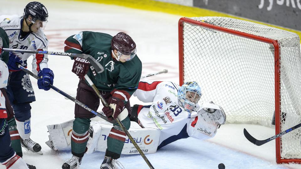 Frederikshavn White Hawks tabte på udebane til Odense Bulldogs i Metal Ligaen. Arkivfoto: Claus Søndberg