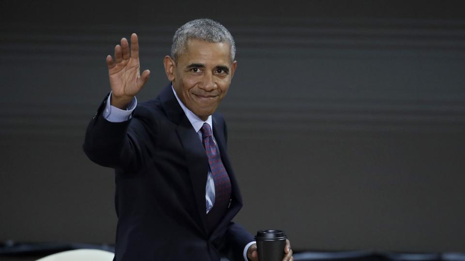Barack Obama skal på scenen i Musikkens Hus. Arkivfoto: Julio Cortez Ritzau/AP