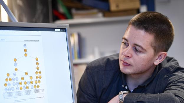 Mikkel Meyer Andersens forskning er baseret på det mandlige Y-kromosom samt matematiske og statistiske beregninger. <i>Arkivfoto: Kim Dahl Hansen</i>