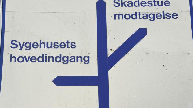 Det kan være svært nok at navigere rundt på hospitalet. Og stressniveauet bliver ikke mindre af at skulle finde en p-plads. Foto Claus Søndberg