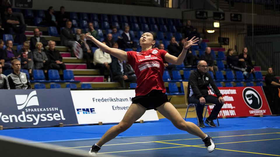 Vendsyssels Beiwen Zhang vandt sit opgør i damesingle uden de store problemer.Arkivfoto: Laura Guldhammer <i>Laura Guldhammer</i>