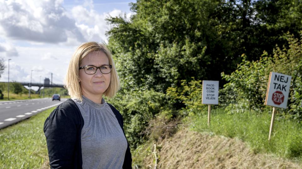 Julie Ravn har været været med til at starte Facebook-gruppen Stop Vejen og en underskriftsindsamling. Foto: Nicolas Cho Meier