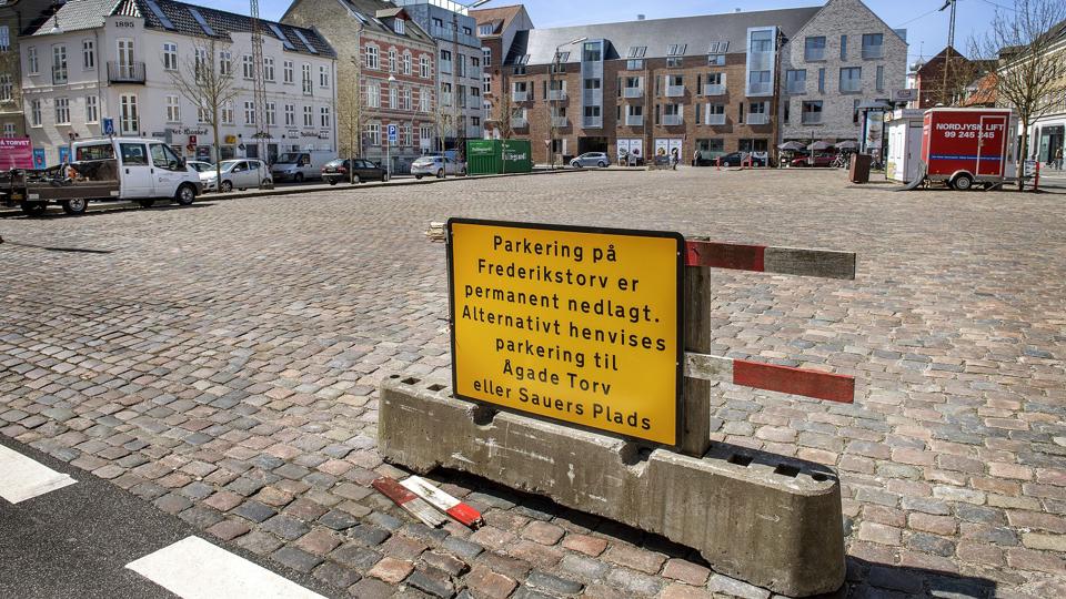 Venstre vil stille forslag om, at Frederikstorv genåbnes for parkering. Foto: Lars Pauli
