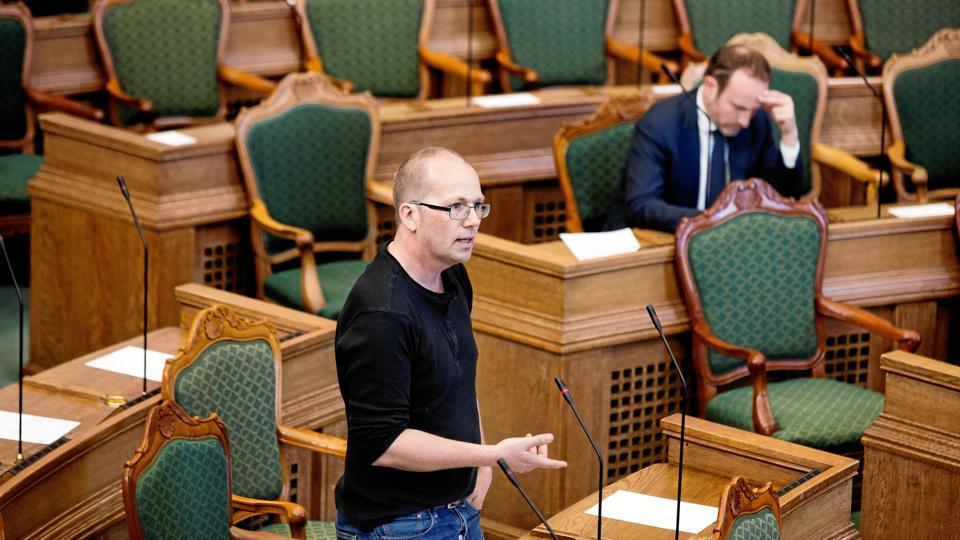 Peder Hvelplund - nyvalgt nordjysk folketingsmedlem for Enhedslisten - vil har bredt undersøgelsen ud. Foto: Jens Astrup <i>Scanpix Denmark</i>