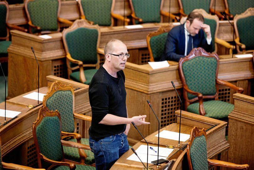 Peder Hvelplund - nyvalgt nordjysk folketingsmedlem for Enhedslisten - vil har bredt undersøgelsen ud. Foto: Jens Astrup <i>Scanpix Denmark</i>