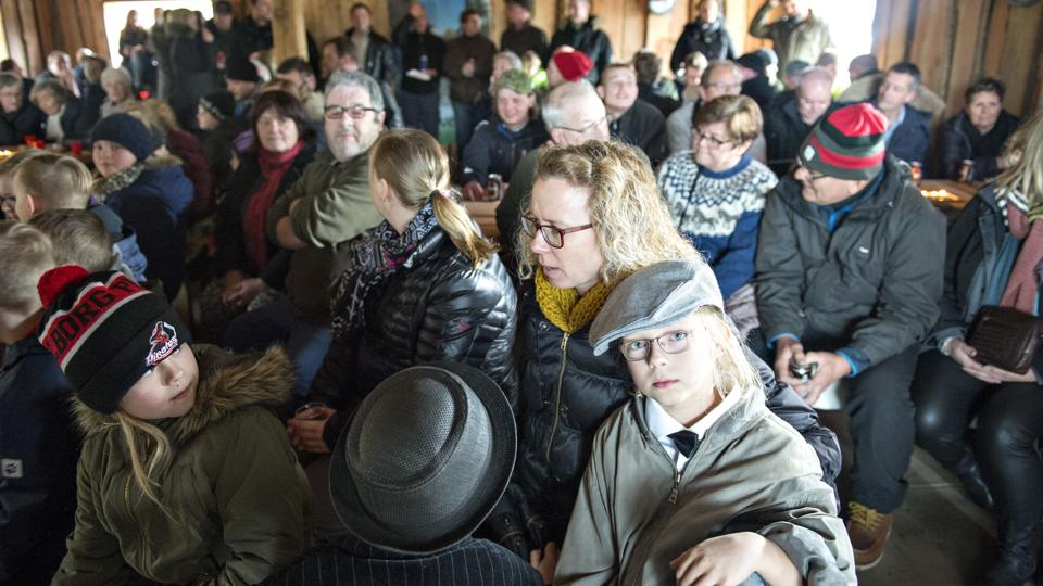 Vinderens arbejdsgiver inviterede til visning af programmet søndag. Foto: Kurt Bering <i>Kurt Bering</i>