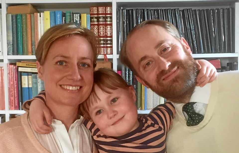 Johan Hermann Rump - her sammen med sin hustru Sofie og parrets datter Agnete. Privatfoto