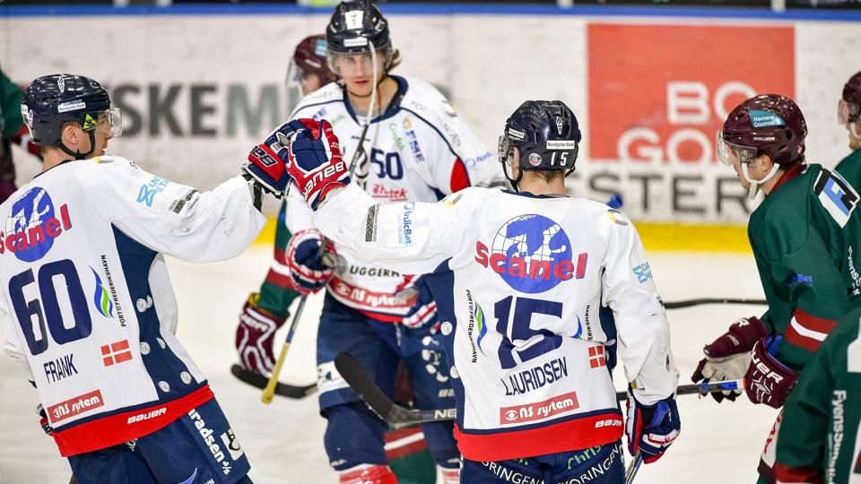 Frederikshavn White Hawks vandt også returkampen i Odense og napper dermed bronzemedaljerne.Foto: Kim Dahl Hansen <i>Foto: Kim Dahl Hansen</i>