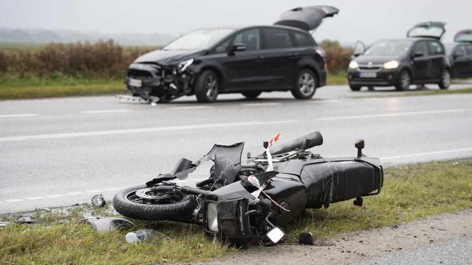 Bilen skulle angiveligt dreje ud fra rastepladsen ved Hadsund Landevej. Foto: Henrik Bo <i>Foto: Henrik Bo</i>