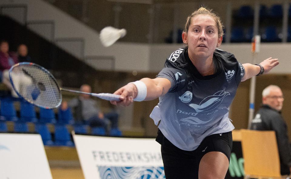 Kirsty Gilmour tabte i damesingle til Line Kjærsfeldt, da Vendsyssel Elite Badminton tirsdag aften tabte til Højbjerg. <i>Arkivfoto: Henrik Bo</i>