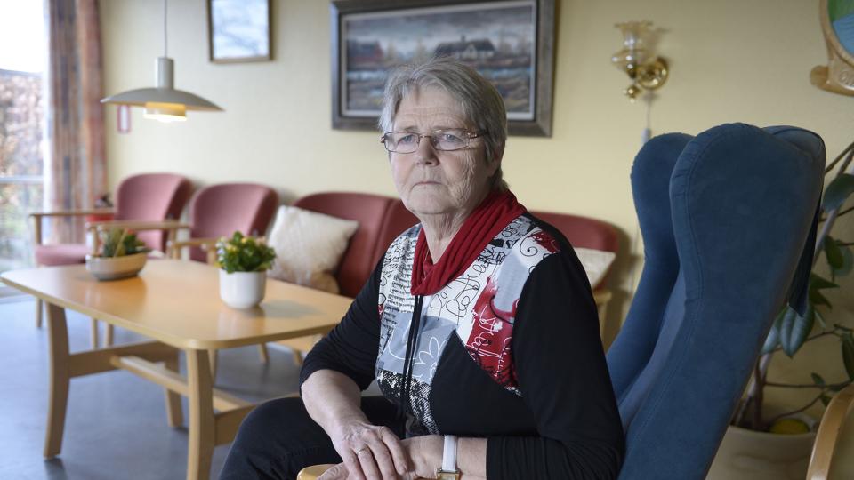 Hanne Simonsen er kommet på Friggsvej i 30 år. Hun synes, det er vemodigt, at kommunen har sat ældreboligerne til salg.