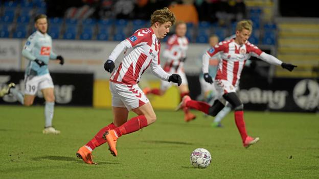 AaB vandt 1-0 i SønderjyskE, selvom det holdt hårdt. Foto: Henrik Louis