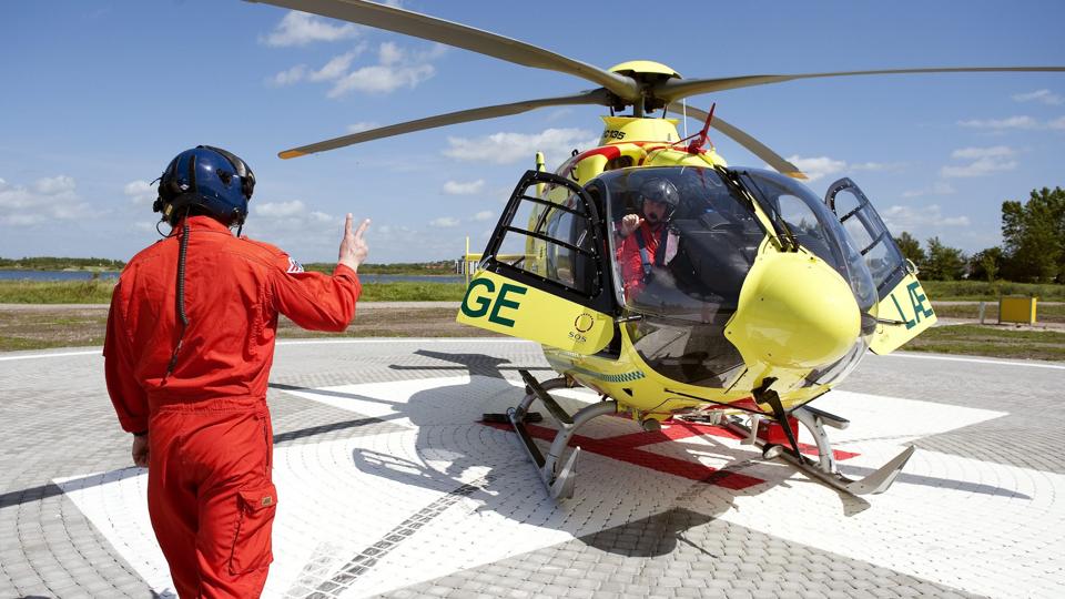Placeringen af en ny akutlægehelikopter skaber voldsom debat. Arkivfoto: Daniel Bygballe <i>Foto: Daniel Bygballe</i>