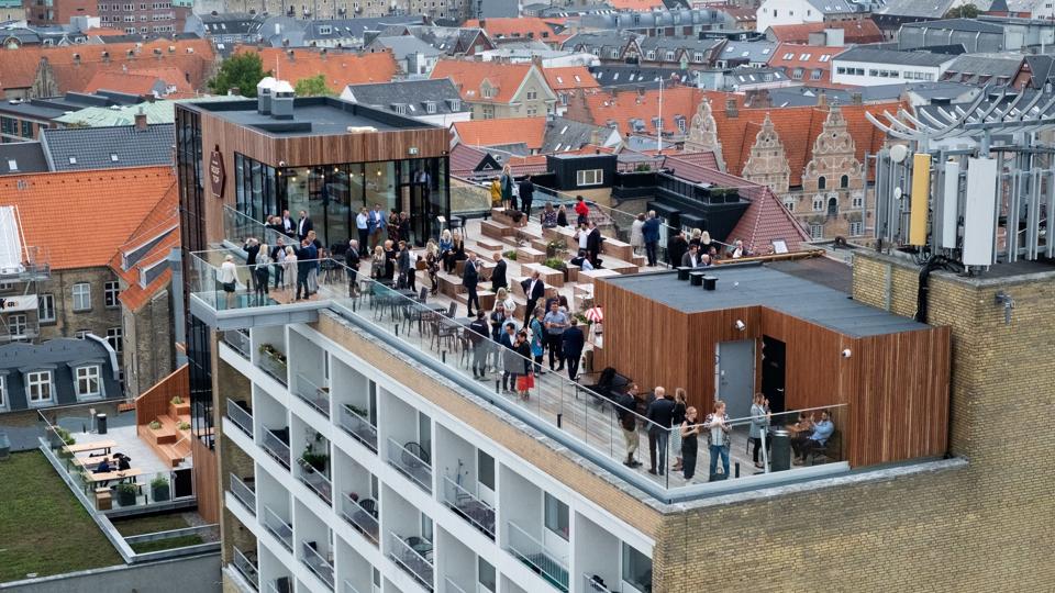 Den nye rooftop set fra oven. Foto: Lasse Sand