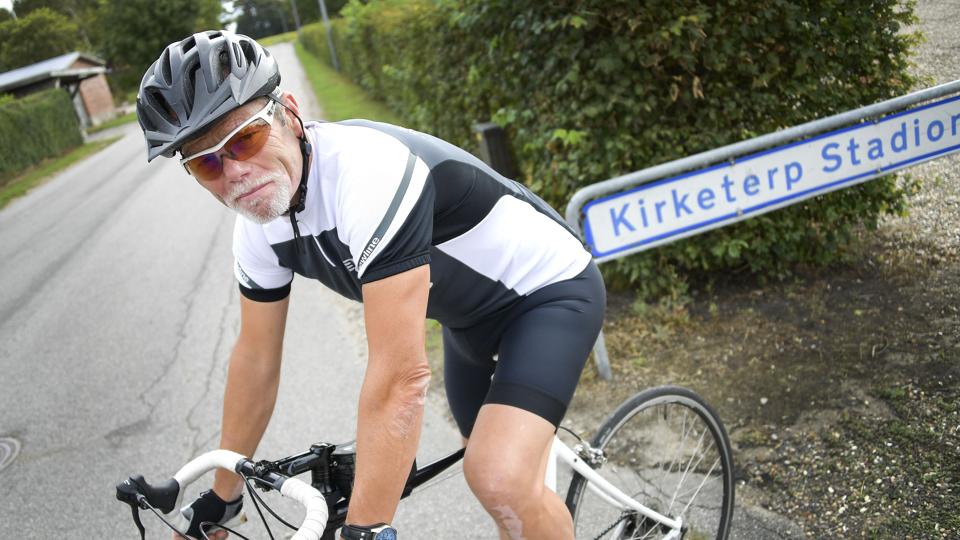 56-årige Lars Nielsen har selv cyklet og løbet sig til et bedre helbred og står nu spidsen for et nyt lokalt initiativ om at starte en cykelklub i Kirketerp. <i>Michael Koch</i>