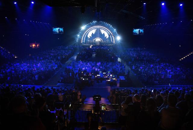 Det var femte gang, at Gigantium var ramme om Dansk Melodi Grand Prix. Foto: Torben Hansen