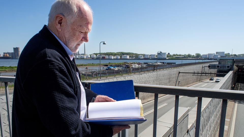 Civilingeniør Poul Christensen retter kritik mod Vejdirektoratet, som han mener overdramatiserer problemerne med tunnelen. Foto: Henrik Bo <i>Foto: Henrik Bo</i>