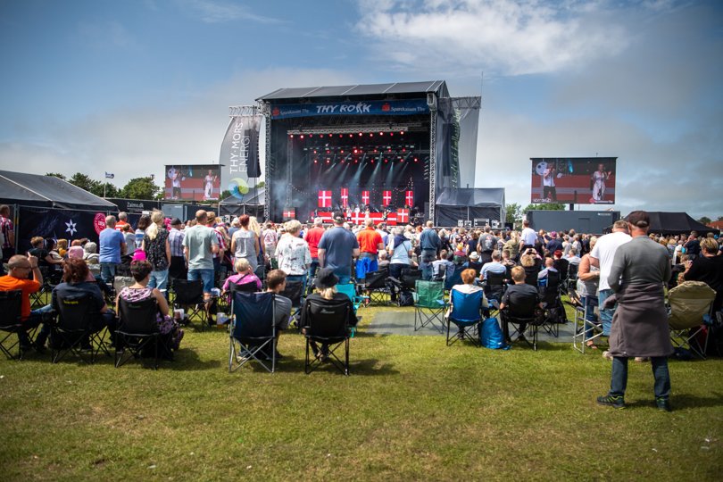 Heller ikke i 2021 bliver der musikfest på Dyrskuepladsen i Thisted. Arkivfoto