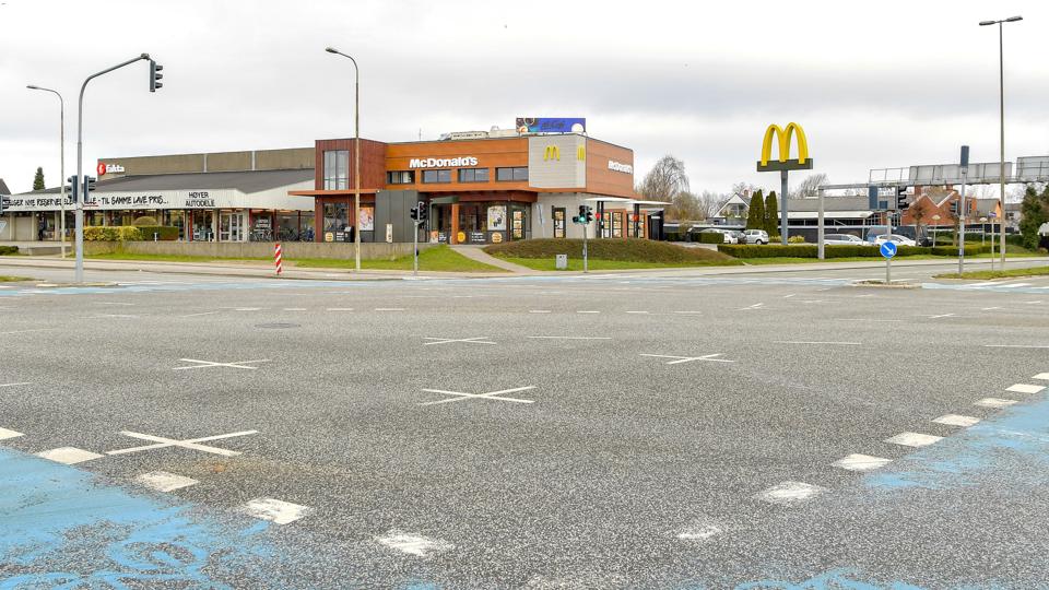 Et flertal i by og landskabsudvalget har torsdag sagt nej til at placere en Burger King ved Rosenvænget/Hjørringvej nord for den eksisterende McDonalds, men det møder hård kritik. Arkivfoto: Jesper Thomasen