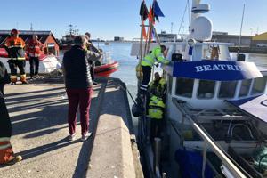 Arbejdsulykke til søs: Skipper reddede sig selv i land