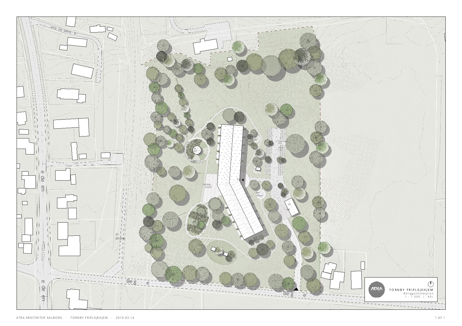 Sådan skal friplejehjemmet i Tornby efter planen se ud. Tegning: Atra Arkitekter Aalborg