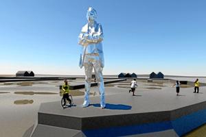 Lokale vil rejse syv meter høj skulptur på Gjøl Havn - men pengene mangler