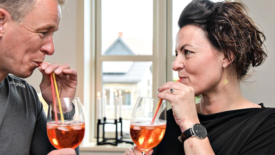 Jesper Klysner havde egentlig ikke tænkt sig at fejre sin 40-års fødselsdag, men hans kæreste, Stine Bundgaard, overtalte ham. Foto: Bent Bach <i>Bent Bach, Nordjyske Medier</i>
