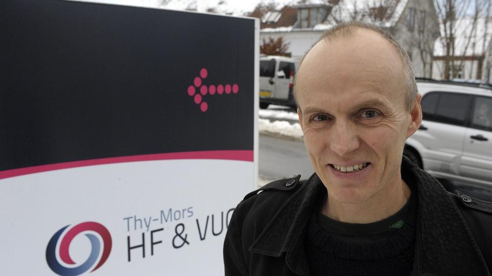 Erik Dose Hvid, rektor på Thy-Mors HF & VUC, siger, at uddannelsesinstitutionen er meget opsat på at oprette fagpakkerne i Nykøbing, næsten uanset antallet af tilmeldinger. Arkivfoto