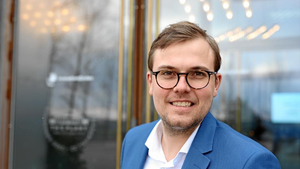 Jesper Asmussen var fredag i København, for at få overrakt Innovationsfondens Erhvervsforsker Pris 2019. Foto: Innovationsfonden