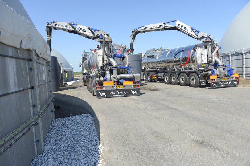 Biogasanlæg skal placeres med øje for infrastruktur, og det dr en af de udfordringer, planlægningen skal tage hånd om. Det skal nemlig være et ordentligt vejnet, der kan tage transporterne af biomasse til anlæggene og af det afgassede materiale, der skal køres væk. <i>Arkivfoto: Bente Poder</i>