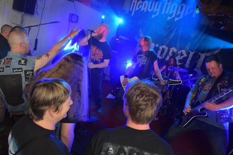 Heavy Agger Metal Festival trækker år efter år fulde huse - og 2023 er ingen undtagelse. Festivalen melder alt udsolgt. festival i Agger. Foto: Ole Iversen <i>Arkivfoto: Ole Iversen</i>