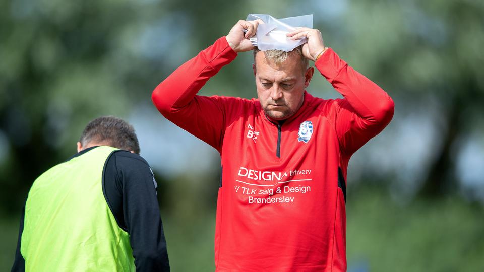 Jammerbugt-træner Bo Zinck ærgrede sig over nederlaget til Brabrabd. Arkivfoto: Lars Pauli <i>Foto: Lars Pauli</i>