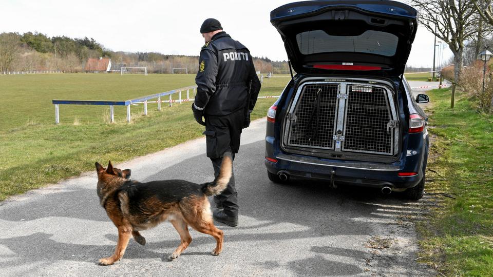 Hundepatruljer undersøgte området. Foto: Jan Pedersen
