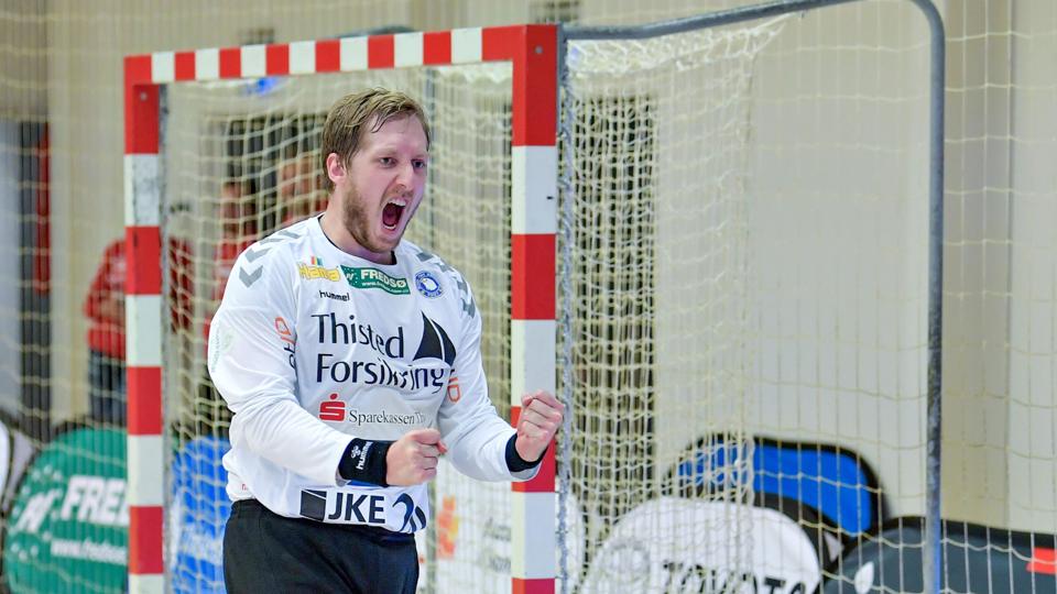 Rasmus Bech får en central rolle for Mors-Thy Håndbold i den næste måneds tid. Arkivfoto: Bente Poder