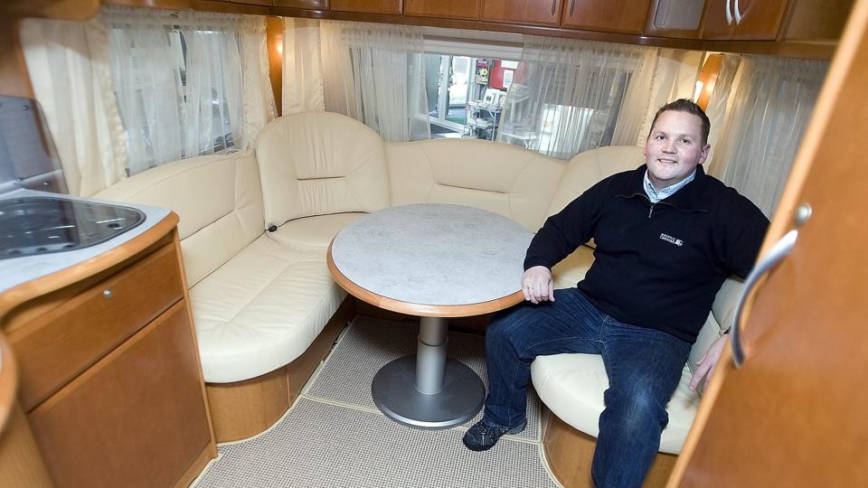 Foreløbig er det stort set lykkedes at fastholde omsætningen hos Brønderslev Caravan og Trailercenter, fortæller ejeren, Christian Riber. Arkivfoto: Kurt Bering