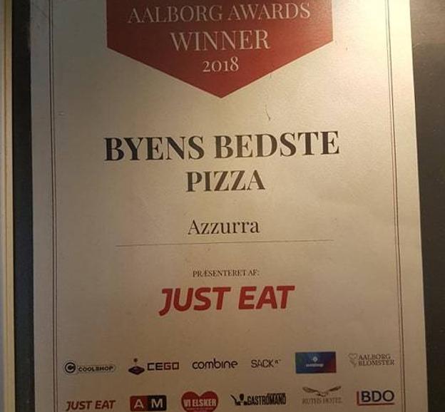 Azurra blev vinder af byens bedste pizza i 2018 af Aalborg Awards Winner. Foto: Søren Kjær