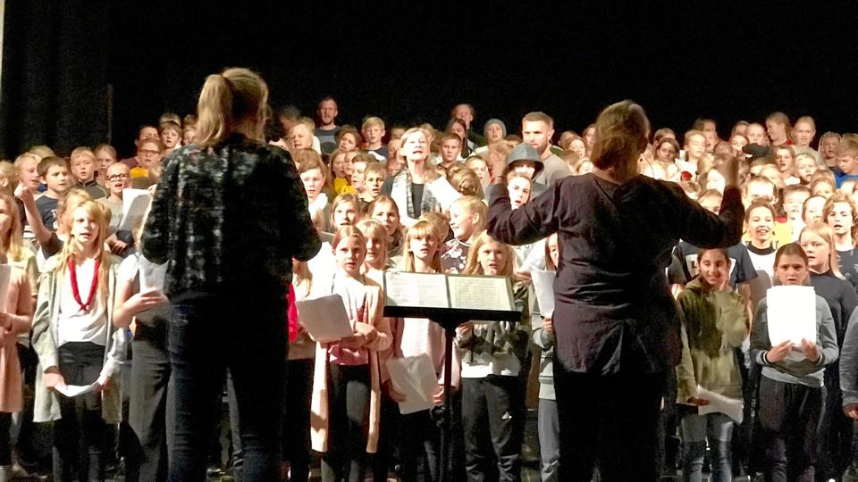 Thy Sangskoles projekt ”Kom så i sang, Thy” får 50.000 kroner i støtte. Billet er fra Thisted Musikteater.Foto: Nordea-fonden