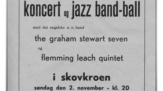 The Graham Stewart Seven indtager Slotskroen denne november aften, billetter koster mellem to en halv eller tre en halv krone. Foto: Per Leerberg