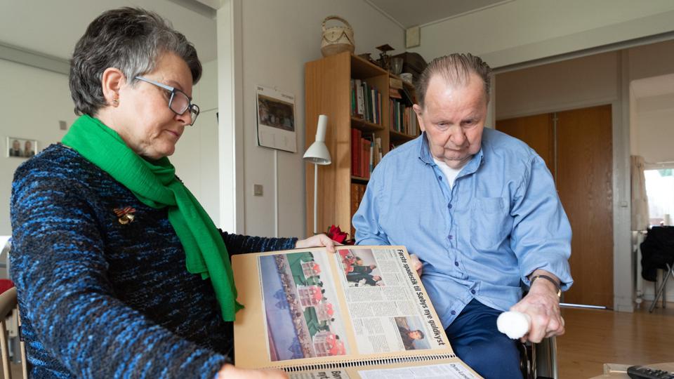 Jens Veien bor på Sæby Ældrecenter og er en af de borgere, som har meget glæde af klippekortet. Arkivfoto: Peter Broen