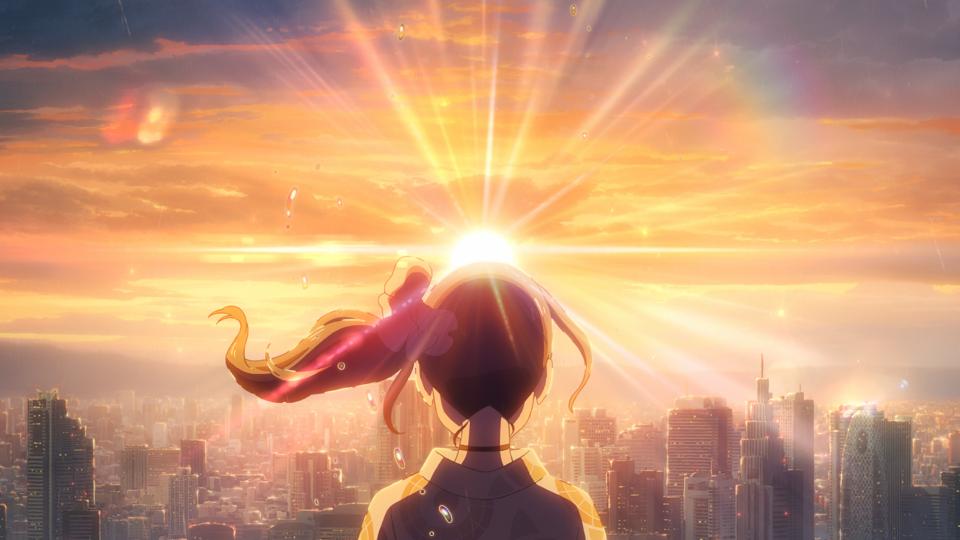 Hovedpersonen Hodaka er stukket af hjemmefra og møder solskinspigen Hina i Tokyo. Filmen bygger op til et stort etisk dilemma hele tiden krydret med japanske kulturindspark.