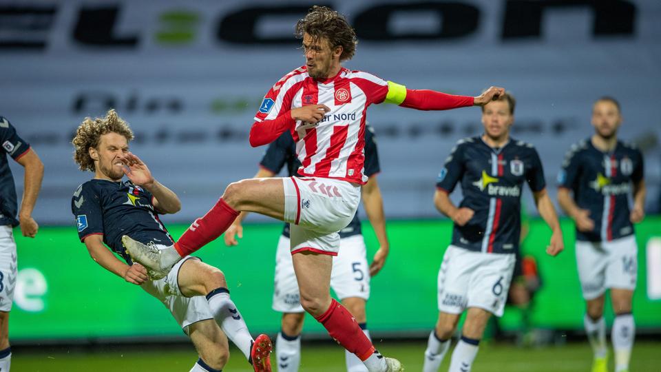 Lucas Andersen er ude af truppen til AaB's sæsonpremiere i Lyngby. Arkivfoto: Peter Broen <i>Foto: Peter Broen</i>