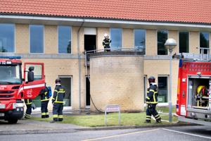 Brand i Spar Nords hovedkvarter: Bankdirektør så pludselig flammer på taget