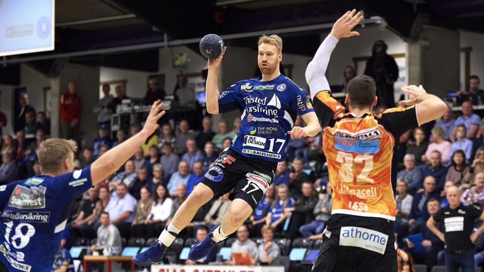 Onsdag aften bliver det et Mors-Thy hold som møder Aalborg Håndbold uden nordmanden med nummer 17, Erik Toft. Foto: Henrik Bo