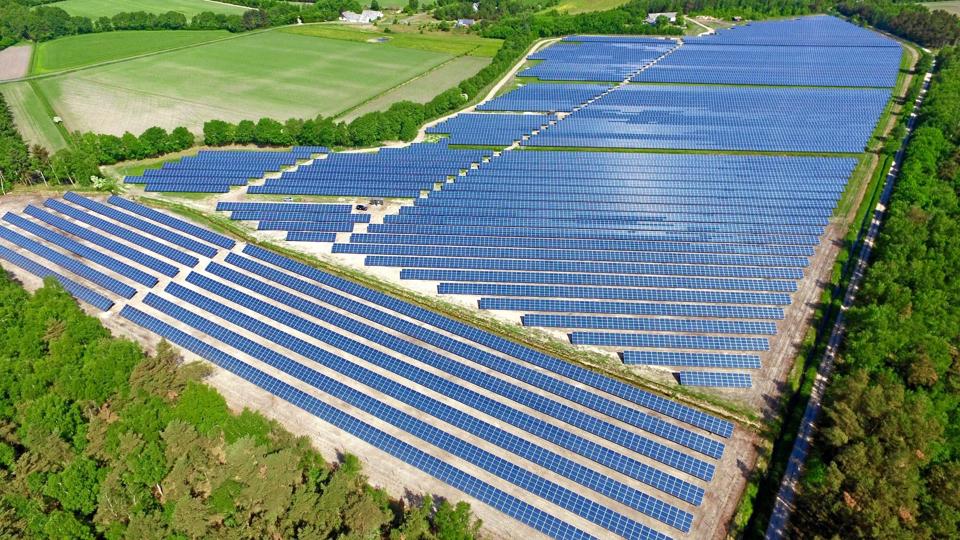 Solceller på Læsø. Arkivfoto