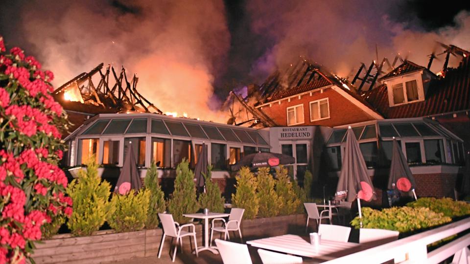I maj 2017 brændte Restaurant Hedelund til ubrugelighed. Arkivfoto: Jan Pedersen