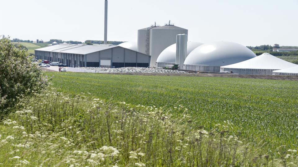 GrønGas biogasanlæg ved Vrå. Nu arbejdes der for, at Thisted Kommune også får et biogasanlæg. Arkivfoto: Bente Poder