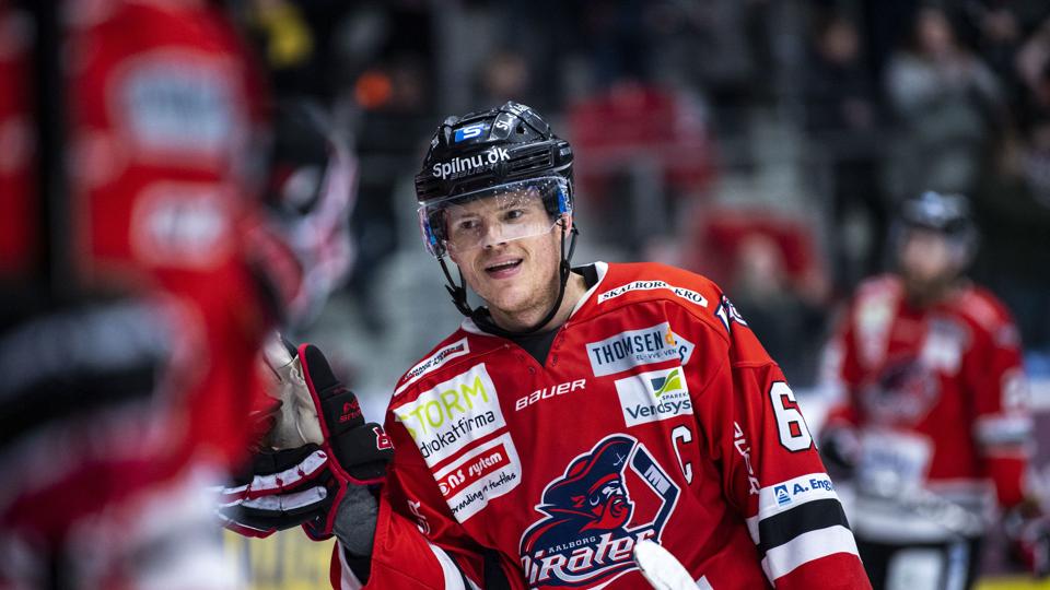 Kaptajn Julian Jakobsen scorede en enkelt gang, da Aalborg Pirates vandt i Odense. Arkivfoto: Kim Dahl Hansen <i>Nordjyske Foto: Kim Dahl Hansen</i>