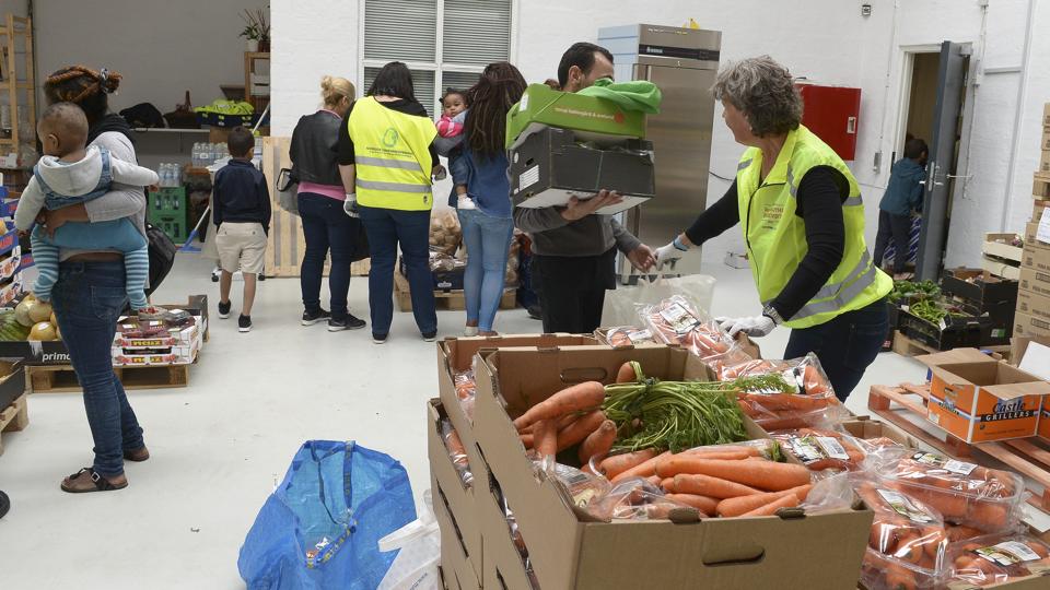 Nordjysk Fødevareoverskud i Aalborg er et af de steder, som modtager en donation fra Trygfonden. Nordjysk Fødevareoverskud får tildelt 255.000 kroner til deres projekt med at hjælpe ukrainske flygtninge. <i>Arkivfoto: Michael Bygballe</i>