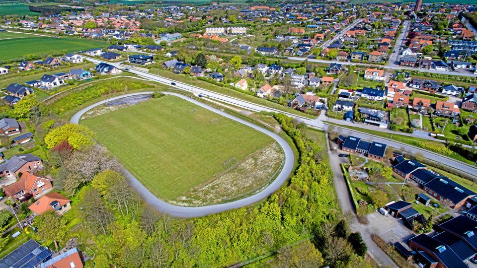Landlyst stadion i Thisted skal sælges. Arkivfoto: Bo Lehm